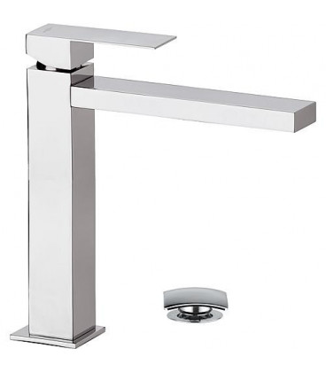 Mitigeur de lavabo 1 poignée chromé SKYLINE - hauteur 230 mm ecoult click-clack - entraxe 184mm