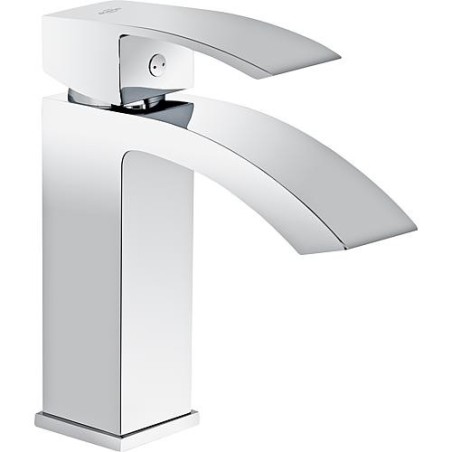 Mitigeur de lavabo Enver avec écoulement Klicke chromé, saillie 120 mm