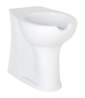 WC Elida en ceramique, blanc avec ouverture, rehausse lxhxp:375x470x570mm