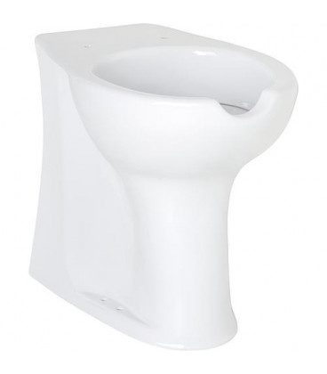 WC Elida en ceramique, blanc avec ouverture, rehausse lxhxp:375x470x570mm