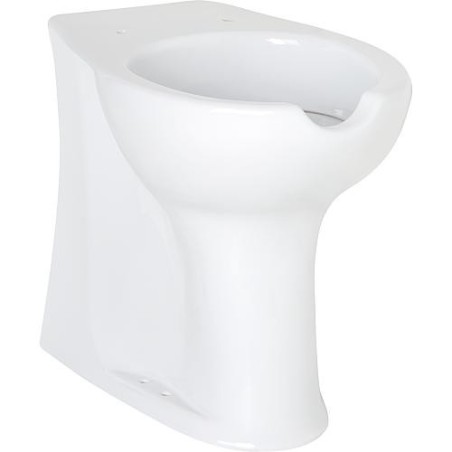 WC Elida en ceramique, blanc avec ouverture, rehausse lxhxp:375x470x570mm