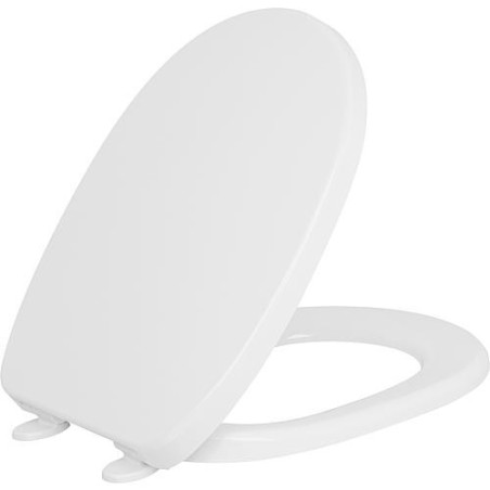 Abattant WC Twist avec softclose en Duroplast, blanc charniere en plastique