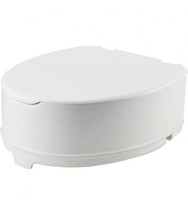 Rehausseur WC Elga avec abattant, en PP, blanc Hauteur 140mm