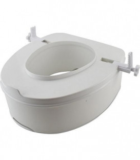 Rehausseur WC Elga avec abattant, en PP, blanc Hauteur 140mm