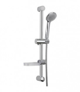 Ensemble de douche Optima avec douchette porte-savon et flexible barre de douche 600mm