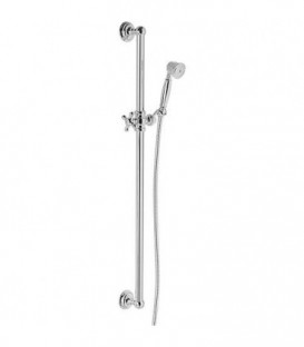 Robinetterie de douche Retro Longueur 900mm, D :  25mm avec douchette et flexible 1600mm