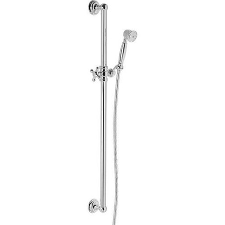 Robinetterie de douche Retro Longueur 900mm, D :  25mm avec douchette et flexible 1600mm