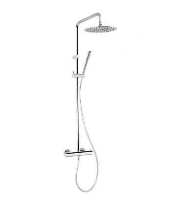 Colonne de douche Salsa avec mitigeur thermost. en saillie, chrome, pomme de douche 250mm