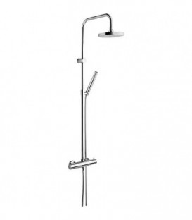systeme de douche Astra avec mitigeur de douche en saillie, douchette et pomme de douche, chromße