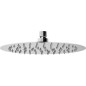 Tete de douche inox poli ronde, diam. 250x2 mm