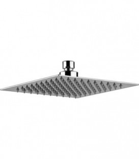 Pomme de douche Square, DN 15(1/2") 1 jet, inox poli 200x200 mm