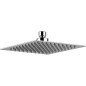 Pomme de douche Square, DN 15(1/2") 1 jet, inox poli 200x200 mm