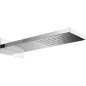 Tete de douche EILIS 1 jet, saillie 500 mm inox miroir-poli