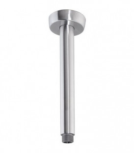 tube raccord plafond tete de douche DN15(1/2") L : 100mm inox inox brossé