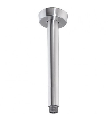 tube raccord plafond tete de douche DN15(1/2") L : 200mm inox inox poli