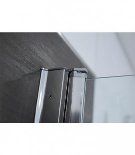 LULA support pour baignoire, verre securite 5mm mAK, 1000-1025x1400mm, 1 element verre rotat.