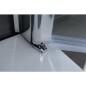 LULA support pour baignoire verre secu 5 mm, 1 element verre rotatif 900-925x1400mm