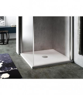 Receveur de douche Evje carre 900x35x900mm acryl, blanc