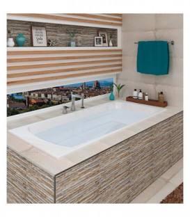 Baignoire RIGA lxHxP : 1800x410x800mm acier émaillé