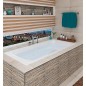 Baignoire RIGA lxHxP : 1800x410x800mm acier émaillé