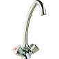 Mitigeur lavabo 2 poignées ETOU bec orientable, chromé saillie 204mm