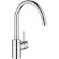 Mitigeur evier Grohe Eurosmart Cosmopolitan Zero, chrome, entraxe 224mm, hauteur 354mm