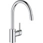 Mitigeur d'evier Grohe Concetto chrome, avec douchette extractible