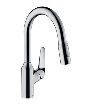 Mitigeur evier 180 Hansgrohe M4216-H180 avec douchette extratible + systeme S-Box