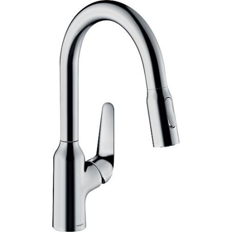 Mitigeur evier 180 Hansgrohe M4216-H180 avec douchette extratible + systeme S-Box