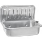 Devidoir en inox vanne d'ecoulement inclus, bouchon et chainette