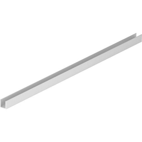 Alu rail sol pour Walk-In paroi douche pour verre 8 mm 10x10x1650 mm