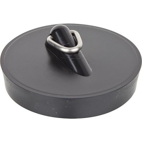 bouchon avec gache triangulaire diam. superieur 50,5mm soupape d'evier, noir