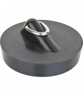 bouchon magnetique avec gache triangul. diam. superieur 43,5 mm pour baignoire en acier, noir