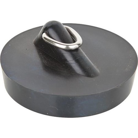 bouchon magnetique avec gache triangul. diam. superieur 43,5 mm pour baignoire en acier, noir