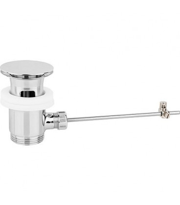 Bonde excentrique 1 1/4" laiton chrome avec bouchon excentrique diam 64mm