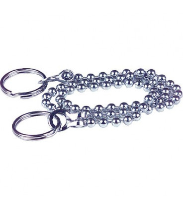 Chaine a boules bilateral avec bague de securite 40 cm convient pour evier chrome