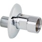 Raccord droit DN15(1/2")male x DN20(3/4")ecrou emballage : 1 piece, chrome