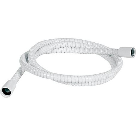 Flexible de douche DN 15-125 cm Powerflex (anti-flambage) blanc bilateral 1/2"- cone ABS"