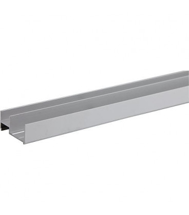 rail de rallonge 20mm alu, argent mat