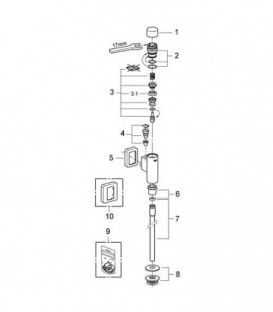 Ecrou de sortie Grohe 42344000