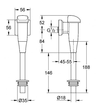 Tube de rincage Grohe 37035000