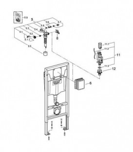 Culot de soupape Grohe 42315 pour GD2 Ref 42315000