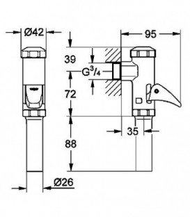 Levier Grohe 43056000