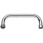 Bec U Grohe 13028, saillie 200 mm pour robinetterie mural de cuisine 1/2", chromé