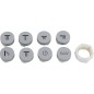 Boutons avec symbole Hansgrohe pour mitigeur thermostatique ShowerSelec 92218000