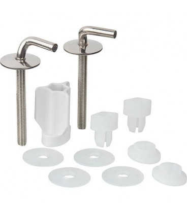 Charnière WC Haro BO302Y inox - écrou fixation rapide réglage 2 points