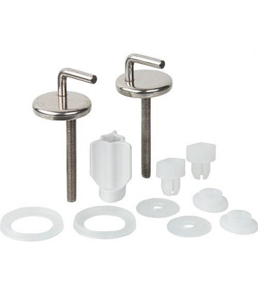 Charnière WC Haro E0402Y inox - écrou rapide réglage excentré