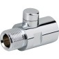 Vanne combinée Ideal Standard K0282 G1/2 x 40 mm, chromé B964788AA