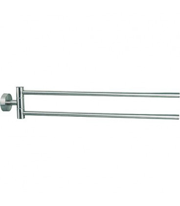 Porte-serviette Axial 2 bras, saillie 500mm avec fixation