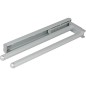 Porte-serviette Egidia extractible, 2 supports, satiné, 310 à 460 mm